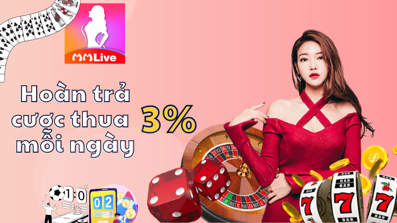 Hoàn trả cược thua 3%