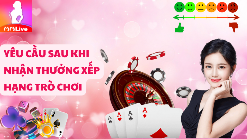 Yêu cầu sau khi nhận thưởng