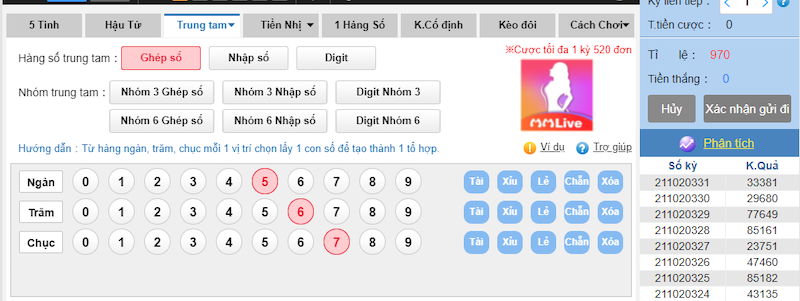 hình thức đặt cược Xổ số Lotobet