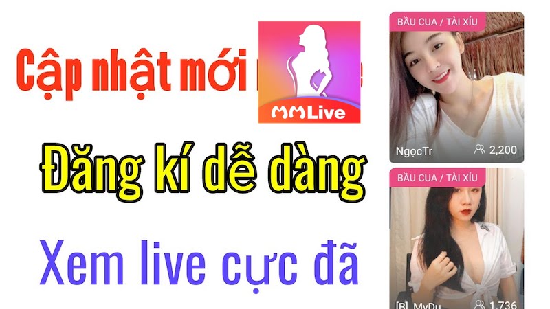 cài đặt MMLive app live show