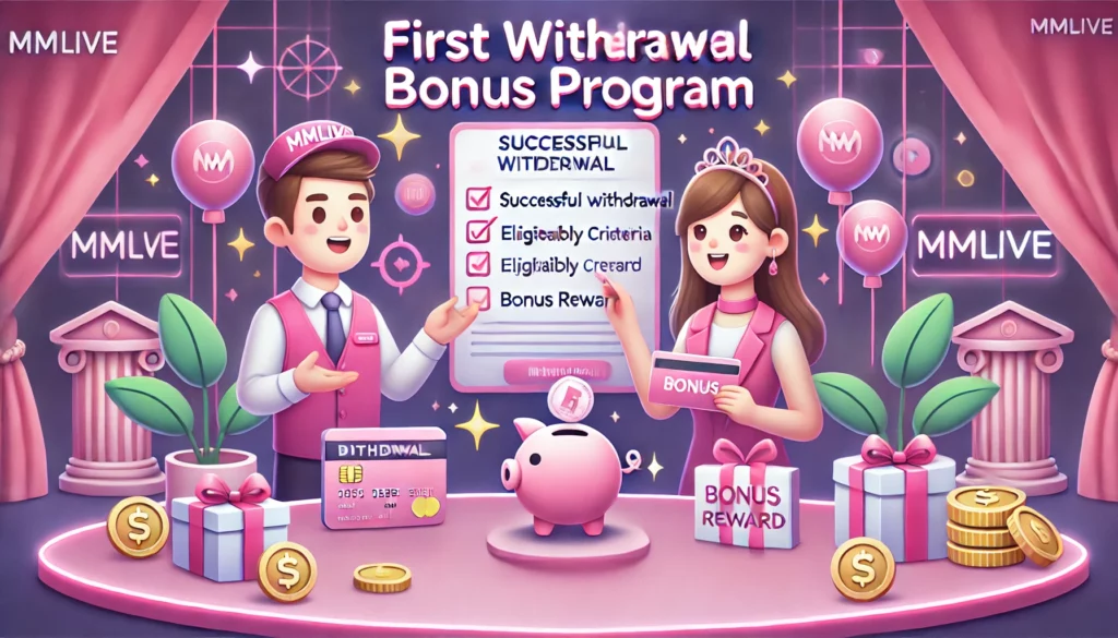 Chương trình rút tiền lần đầu tại MMlive