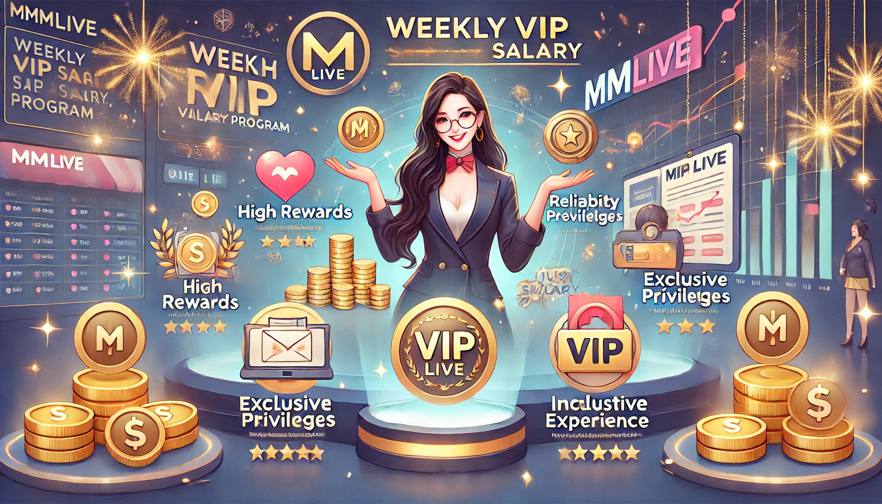 Chương trình vip lương tuần tại MMlive ưu đãi tuyệt vời