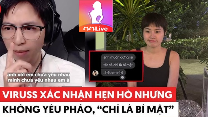 viruss xác nhận hẹn hò nhưng không yêu pháo chỉ là bí mật